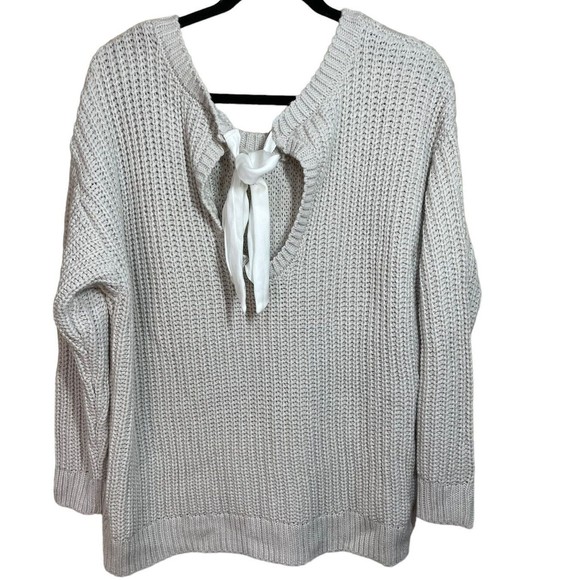 Torrid Cable Heart Ribbon Tie Back Sweater Top Plus Size 2x - Picture 4 of 10